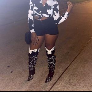 Black over the knee boots